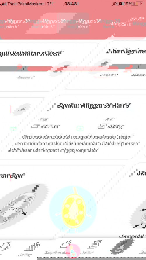 HPL 6 Mei tapi dedek belum kasih tanda mau keluar 🥺