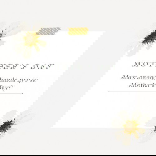 Anong handa nyo sa Mother's Day?