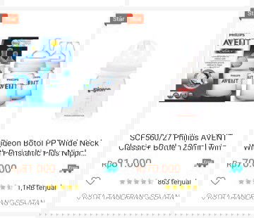 Milih botol buat new born baby