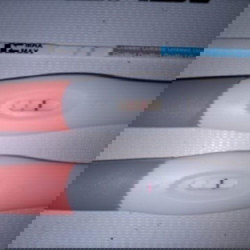 Hasil test pack samar