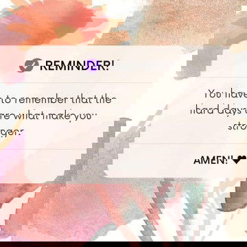 FIGHT with☝️ He knows  you and He love you more.