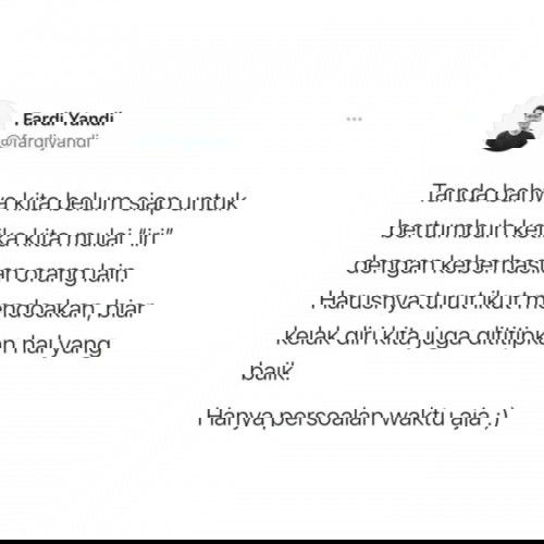 Sekedar self reminder dan pengingat untuk semua