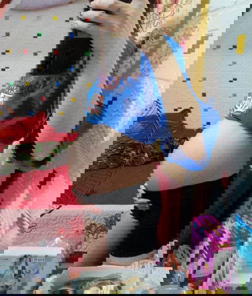 34w bụng như này có nhỏ không các mom?