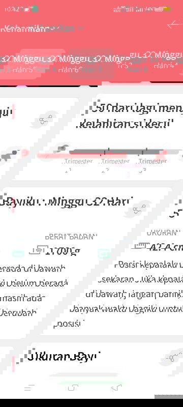 UK 32 minggu kepala janin masuk panggul