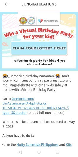 inanounce na po ba yung winners ng virtual birthday?? thanks po..
