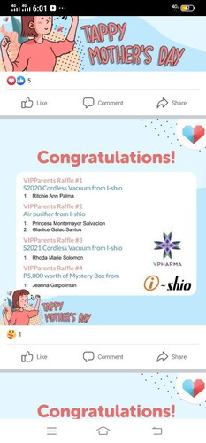 Winners in tappy mothers day