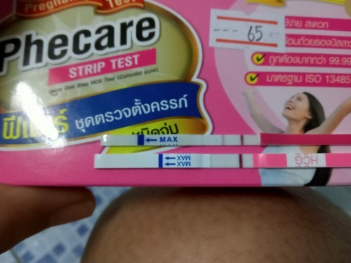 รอบเดือนมาไม่ปกติ พอตรวจท้องขึ้นขีดจางๆ