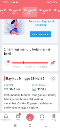 Mendekati persalinan