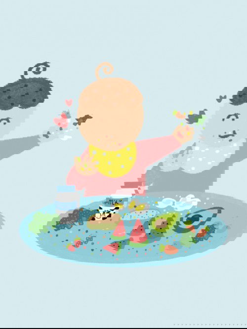 Q : ลูกชอบโยนอาหารมากเลยค่ะ ต้องสอนยังไงดี ?
A : เด็กเล็ก กินเพื่อ “สำรวจ” ไม่ใช่เพื่อ “อิ่ม”