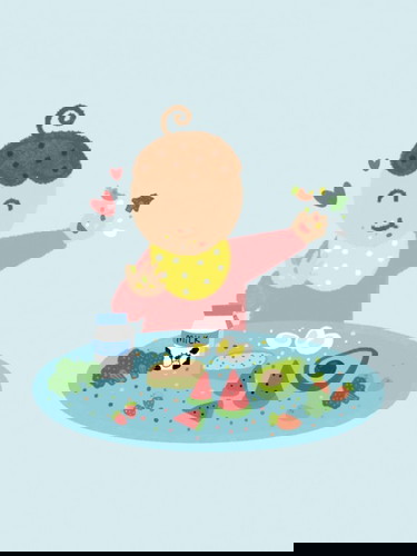 Q : ลูกชอบโยนอาหารมากเลยค่ะ ต้องสอนยังไงดี ?
A : เด็กเล็ก กินเพื่อ “สำรวจ” ไม่ใช่เพื่อ “อิ่ม”