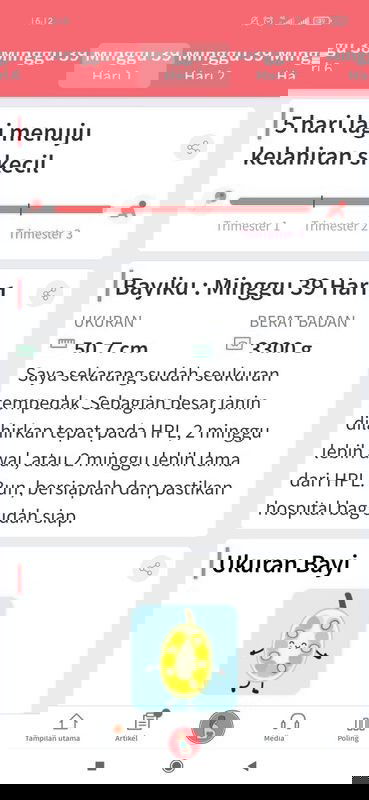 mendekati hpl tapi belum ada tanda tanda