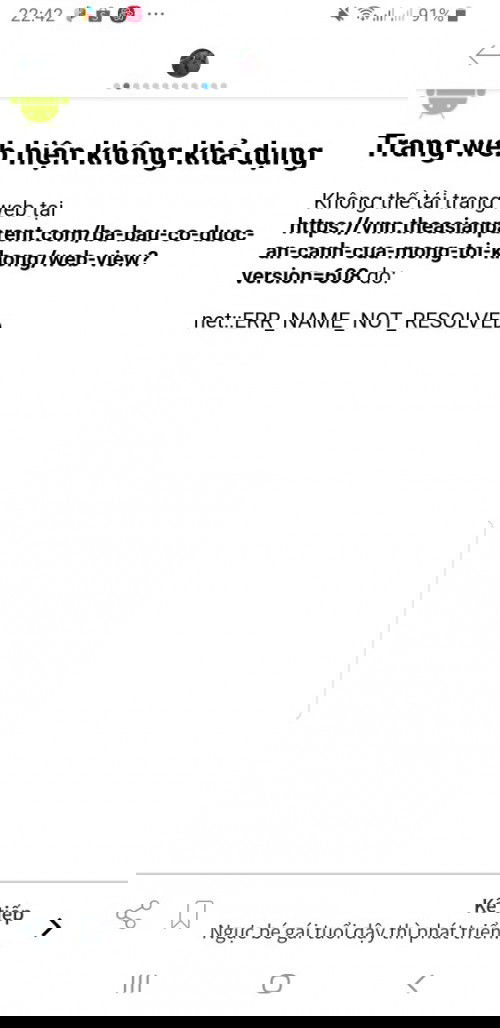 Ko đọc đc bài viết trg app