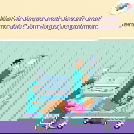Anak pertama bersalin week ke berapa?