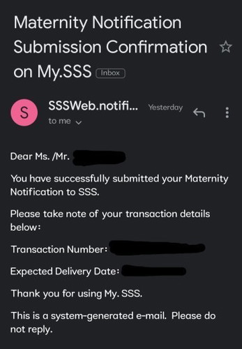 SSS Maternity