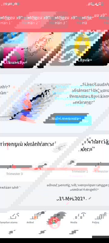 Belum ada tanda mau lahiran