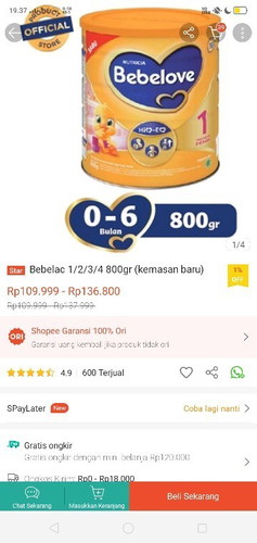 PRELOVED SUSU DAN BOTOL SUSU