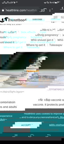 TDAP vaccine