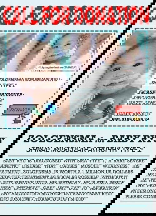 HELP Baby Ryu Koizumi with SPINAL MUSCULAR ATROPHY TYPE 1