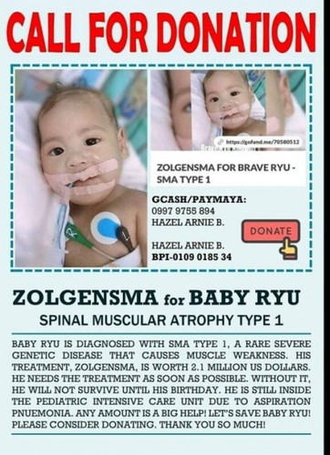 HELP Baby Ryu Koizumi with SPINAL MUSCULAR ATROPHY TYPE 1
