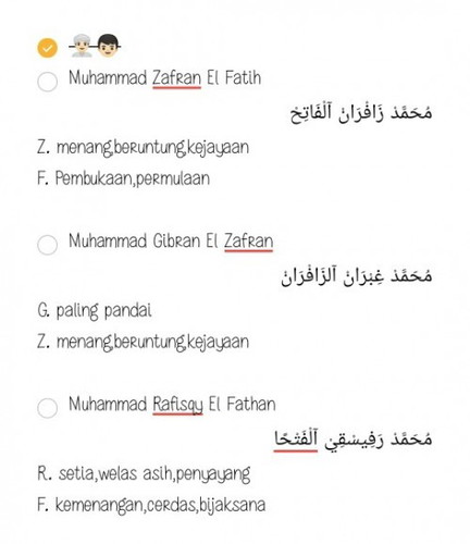 Nama bayi laki² + Artinya ( ga jadi dipakai 😁 )
Kalo ada yg suka, boleh pakai🤗