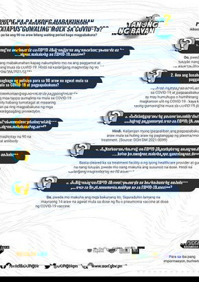 Tanong ng Bayan about Covid 19