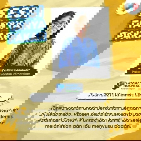Sesi Tanya Pakar bersama Dr. Lily Diana Zainuddin, Pakar Perubatan Pernafasan, Pantai Hospital Kuala