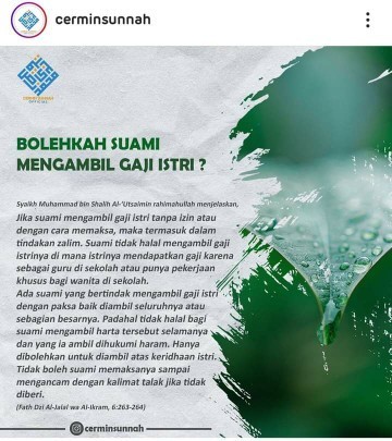 Bolehkah suami mengambil gaji istri?