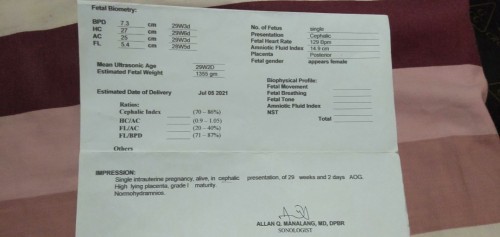 Mga momzz anu po ba katumbas ng fetal weight ni baby?malaki po ba yan para mag diet nako?☺️ Tia