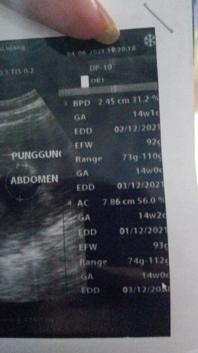 Info berat baby 14week