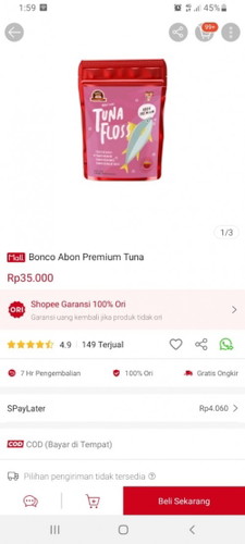 BONCO ABON TUNA BAYI MPASI & BOROMON COOKIES CEMILAN BAYI