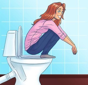 Toilet Sitting Position