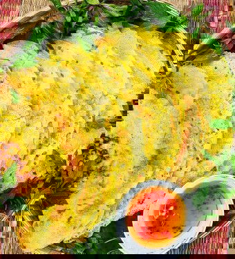 Bánh xèo bột gạo tự pha