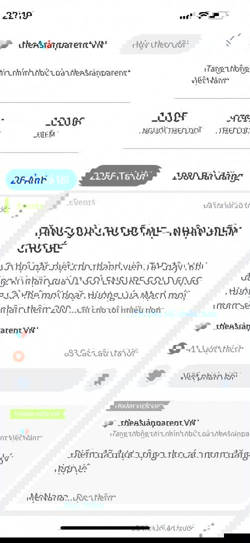 Chưa được cộng điểm