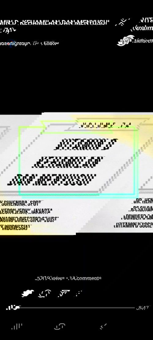 Sekedar Sharing terkait VIT D pada ibu hamil dan Menyusui