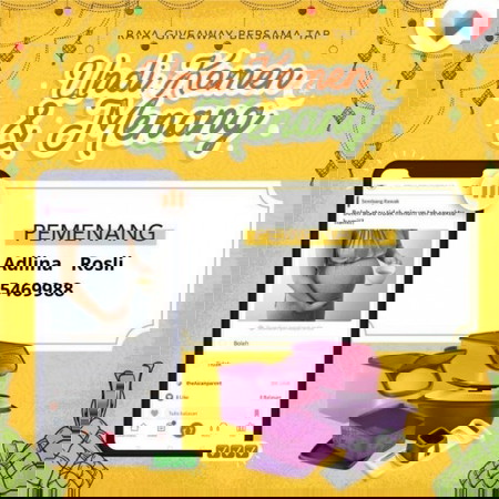 Tahniah kepada pemenang Undi, Komen & Menang Raya Bersama TAP!