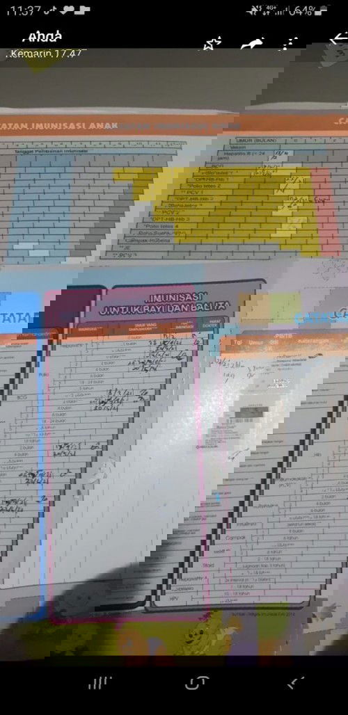 Jarak vaksin DPT dan PCV