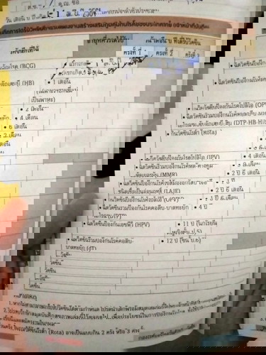 สอบถามเกี่ยวกับการฉีดวัคซีน