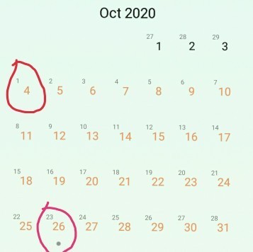 Period & implantation