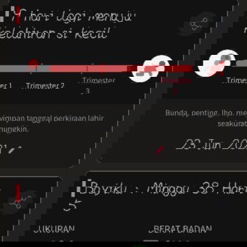 Menunggu launching anak pertama