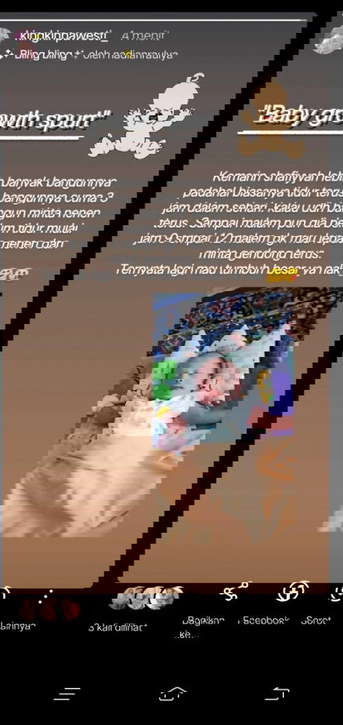 Bayi rewel = baby growth spurt