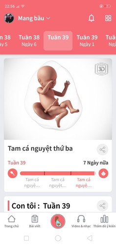 . Sắp được gặp em rồi. Mom mát miệng chút em sanh nhanh với ạ💖