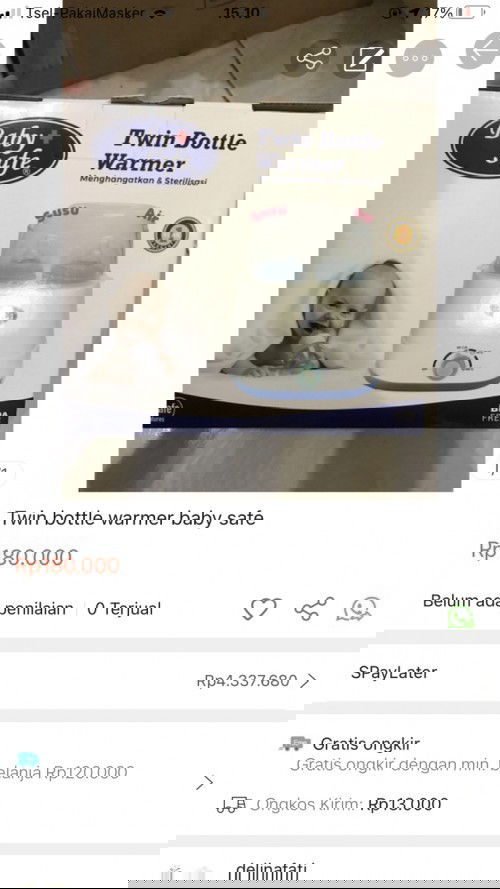 Twin bottle warmer baby safe