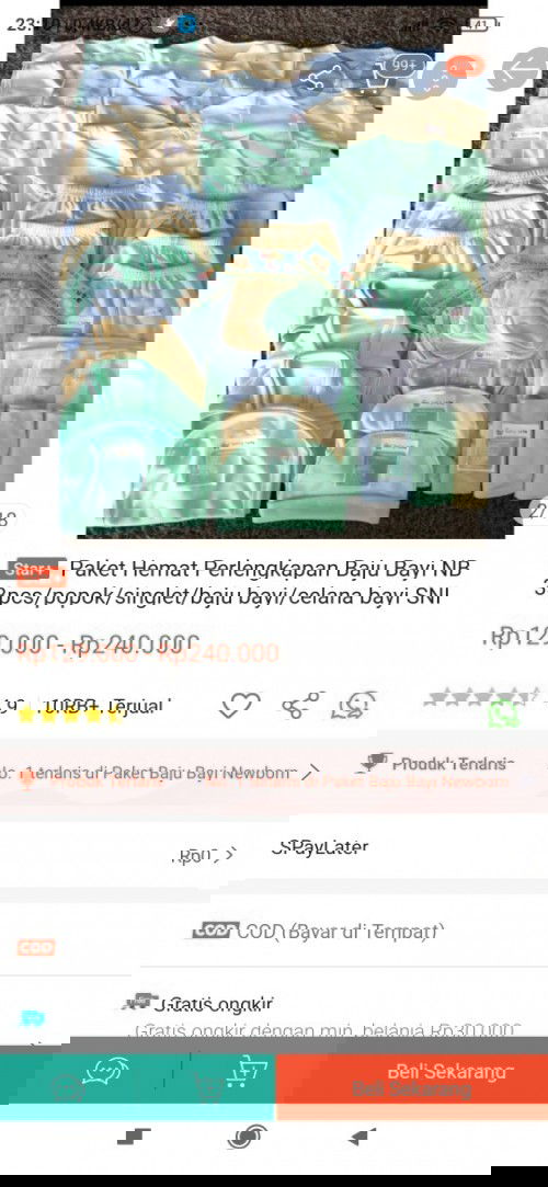 Rekomendasi perlengkapan baju bayi murah