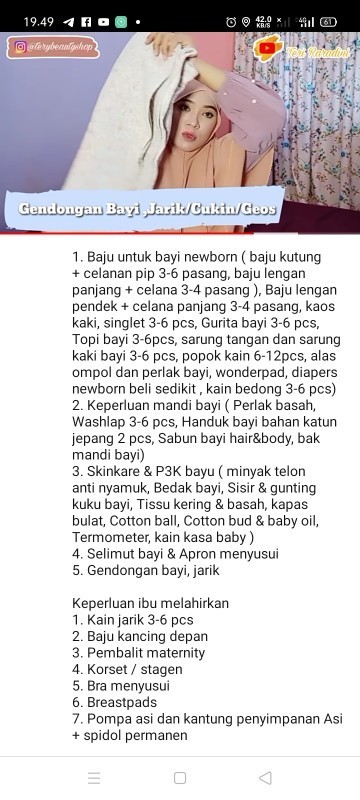 Persiapan melahirkan