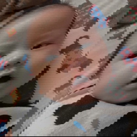 Zeria, 1 month and 28 days old. ✨🧸🤏🏻🖤