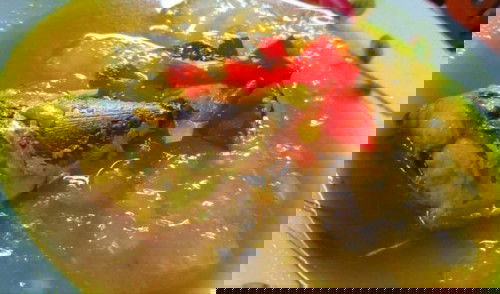 Papeda Ikan Kuah Kuning Kenari (Khas MALUKU)