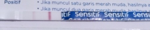 Sore..Tadi pagi saya iseng buat testpack karena saya telat haid 1 hari..kalo hasilnya gini +/- ya,tq