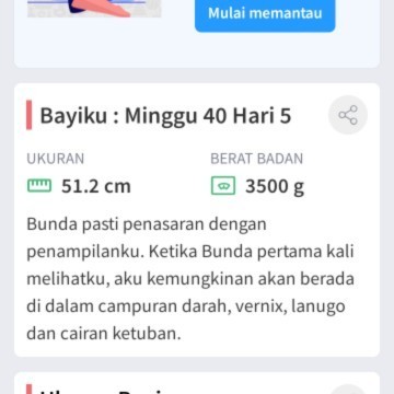 40 minggu blum lahir juga