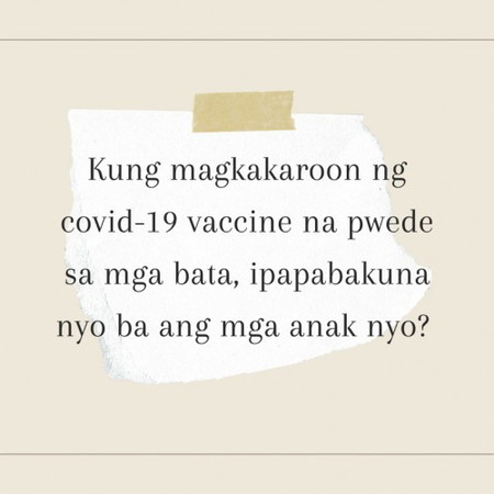 Covid-19 Vaccine for kids?