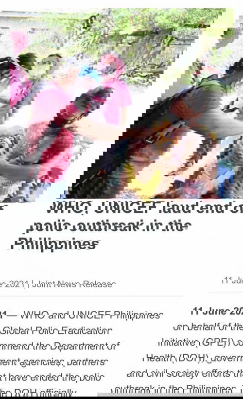 NO MORE Polio Outbreak!